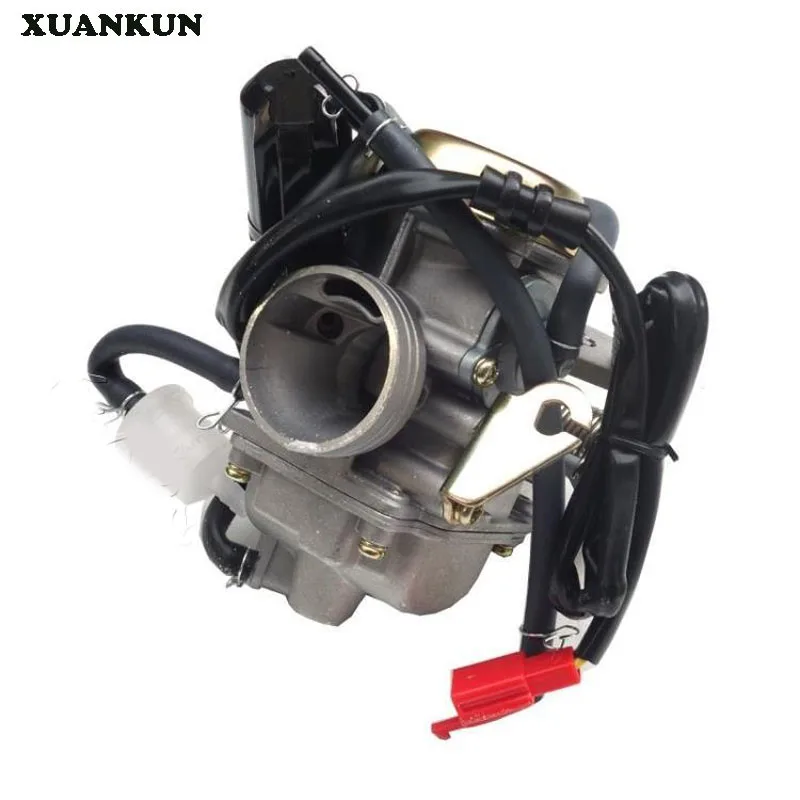 XUANKUN GY6 Engine Carburetor Pedal Motorcycle Carburetor Kart Car ATV