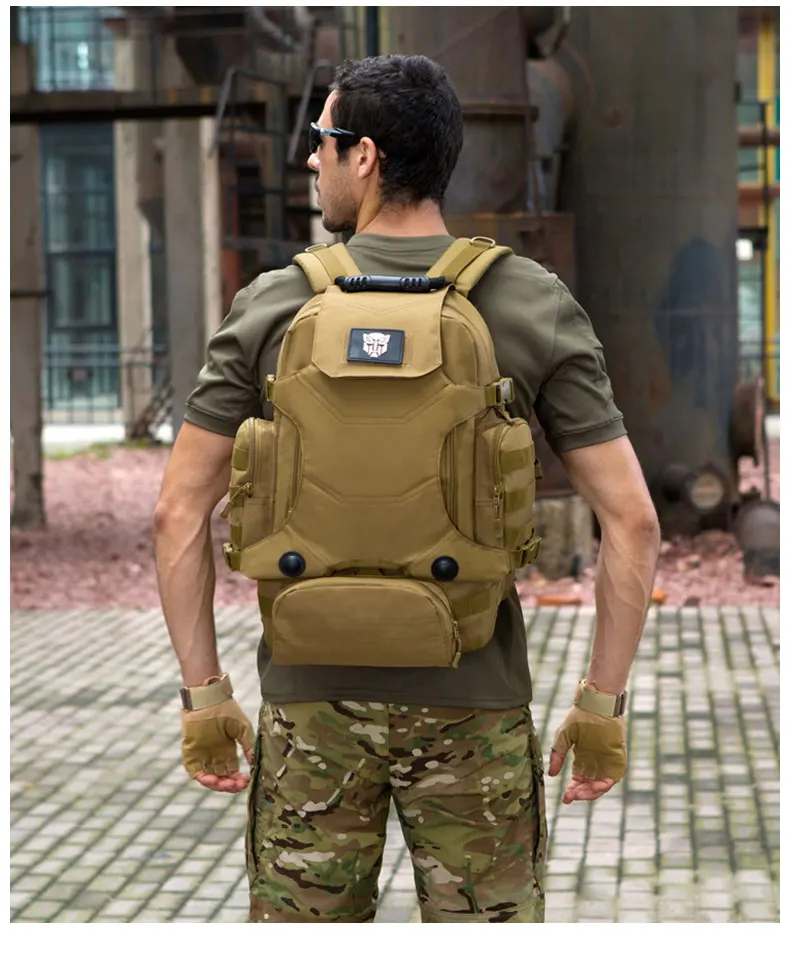 Versatile 3-in-1 Men's Tactical Rucksack for Climbing & Outdoor Activities7