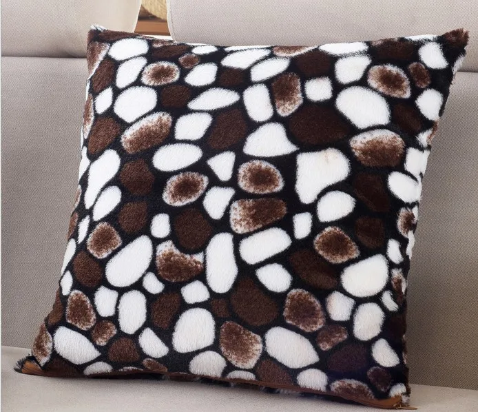 Декоративные подушки покрытия 43x43 см для ухода за ребенком для мам диванные подушки леопардовой черно-белой расцветке Тигр Жираф бархатные тканевые органайзеры домашний стул-наволочка B46 - Цвет: a
