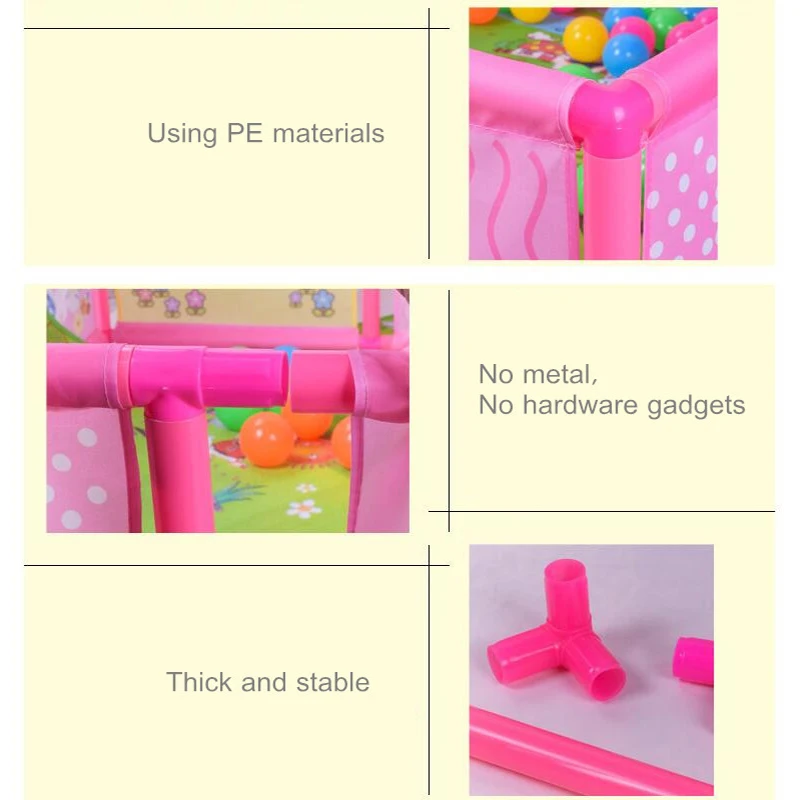  Baby Playpen Fence Plastic Baby Safety Fence Pool Folding Guard Protection Safety Products Infant C