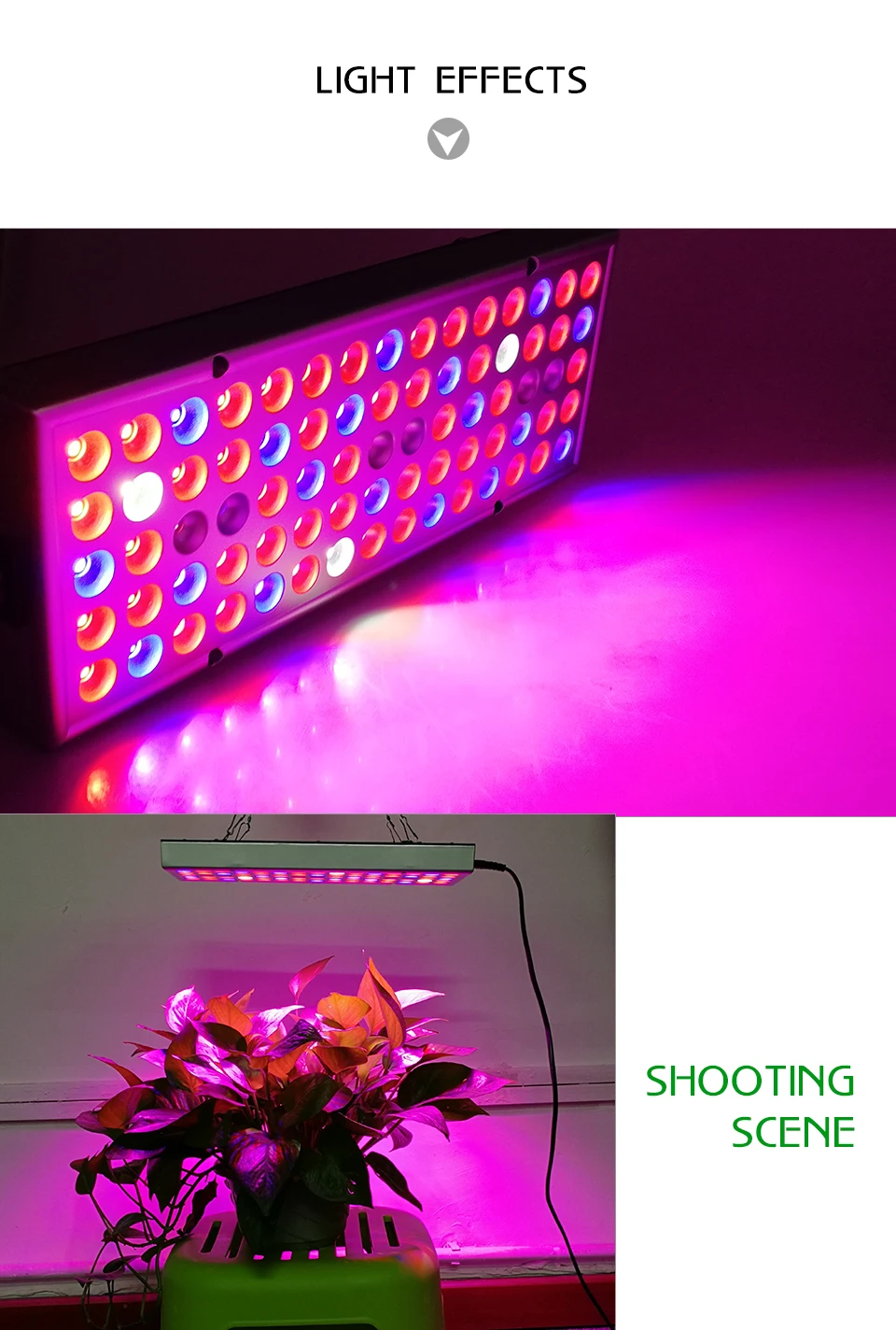 Панельный светодиодный светильник для выращивания 45 Вт Красный Синий ИК УФ полный спектр фитолампия для комнатных растений цветы теплица гидропонная палатка для выращивания