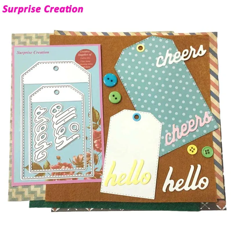 Buy Surprise Creation Cutting dies Stitched Tags
