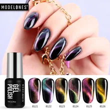 Modelones Магнитный "хамелеон" Гель-лак 3D очки в стиле «кошачий глаз УФ лак для ногтей био-Гели Soak Off длительный Led Нэйл Лаки
