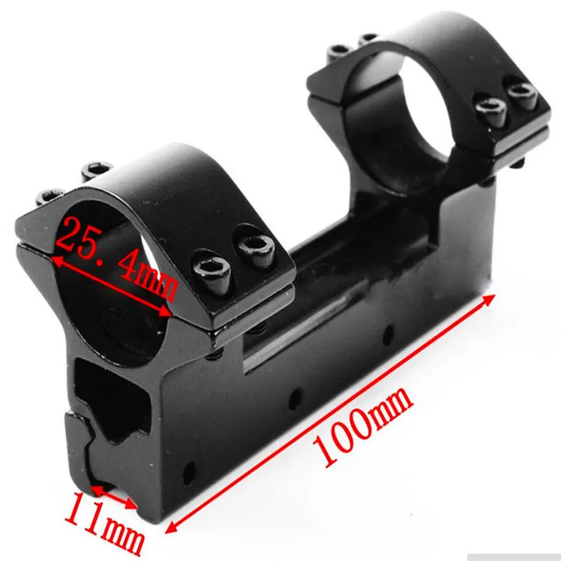 

25.4mm/1in Rifle Scope Mount Optical Sight Bracket Narrow Dovetail Rail Ring with Hex Wrench 100 x 55 x 50mm