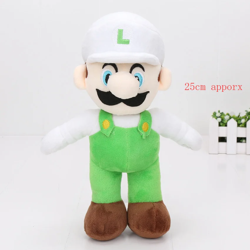 514 25cm white luigi 20 см аниме мультфильм Super Mario Bros Принцесса Персик Дейзи розалина мягкая плюшевая игрушка милые мягкие животные куклы игрушки подарки - Цвет: 514 25cm white luigi