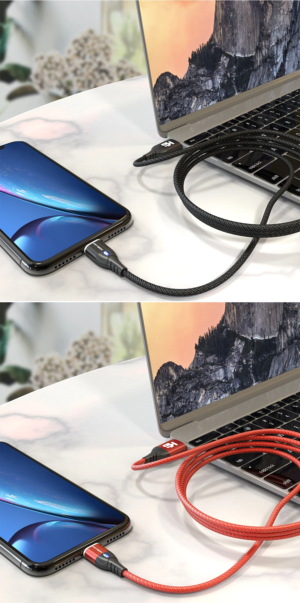 KEYSION 3A Магнитный кабель Micro usb type-C кабель для iPhone 1 м Быстрая зарядка USB C магнитное зарядное устройство для телефона samsung Xiaomi Cabo