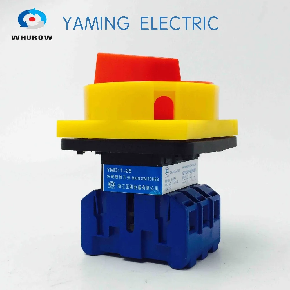 

YMD11-25A 3P Isolator switch padlock Disconnet switch with door inter-lock function,main switch,ON-OFF