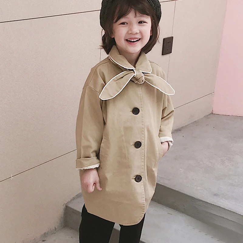 

Windbreaker Casual Overcoat Outerwear Spring Autumn Baby Boy Girl Clothes Fashionable Kids Trench Coat Fall Children Jacket