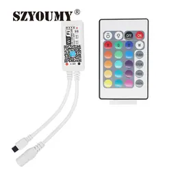SZYOUMY 5-28 В Wi-Fi светодио дный RGB/RGBW контроллер DC12V Мини Wi-Fi + IR 24 ключ пульт дистанционного управления для RGB/RGBW Светодиодные ленты