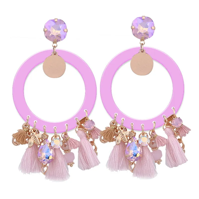 Earrings for woman pink