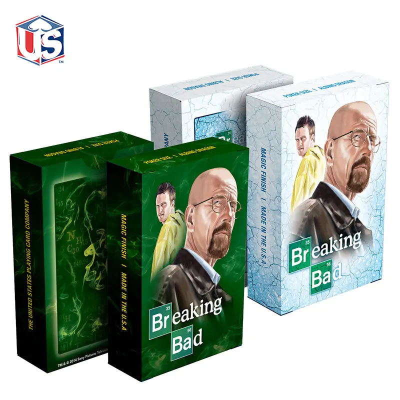 

1 Deck Price Breaking Bad Blue Or Green Deck Playing Cards Poker Size USPCC Custom Limited New Sealed Magic Tricks