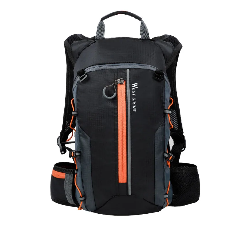 Велосипедная сумка водонепроницаемый велосипедный рюкзак большой емкости 10л Ультралегкая велосипедная сумка для воды нейлоновый износостойкий гидратационный рюкзак - Цвет: Orange