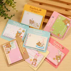 60 шт./лот Rilakkuma стикеры милый медведь Post Memo Pad Клей бумаги канцелярские papelaria Офис Школьные принадлежности fm648