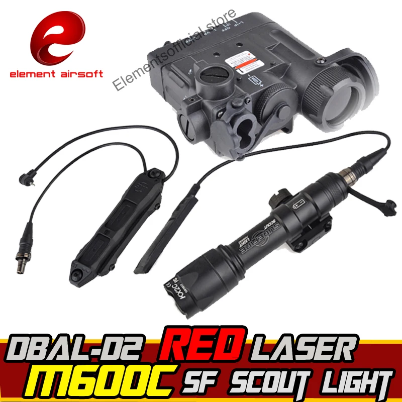 Element Airsoft Surefir M600C Hunting Light Torch DBAL D2 IR Laser