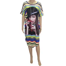Tilapia новое Африканское пляжное платье Дашики размера плюс, летнее женское платье bazin riche, большое платье для леди