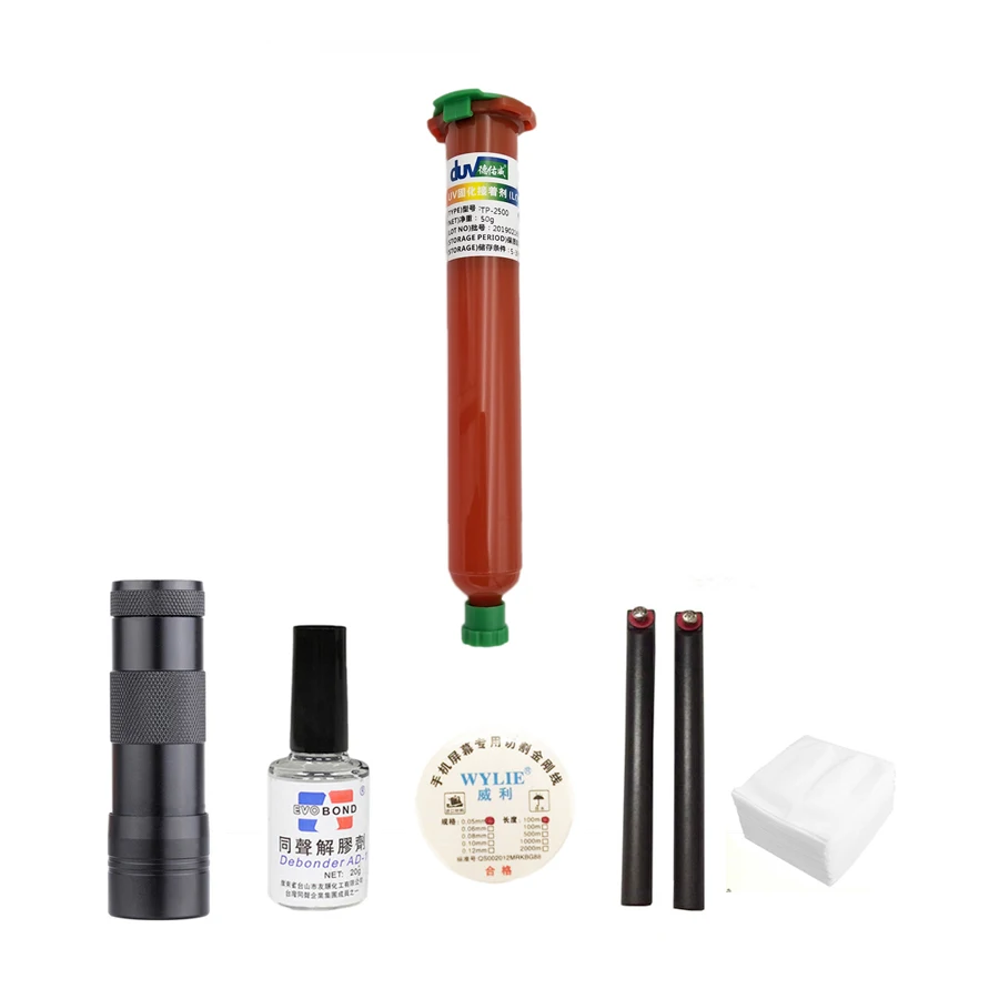 Tp 2500 30/50 ML LOCA УФ клей + золотой резки проволоки для снятия Диспергатор Экран чистой