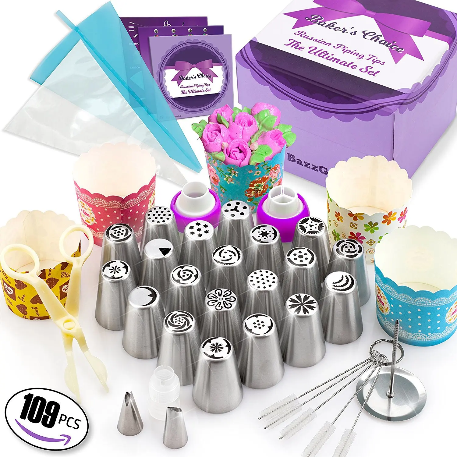 

Cake Decorating Tool 109 Sets Russian Mounting Mouths Cake Decorating Tools Kitchen