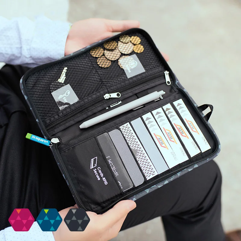 Women Men Passport Cover Travel RFID Credit Card Holder Flight Bit License Organizer Document Wallet Protective Sleeve PC0064 (4)