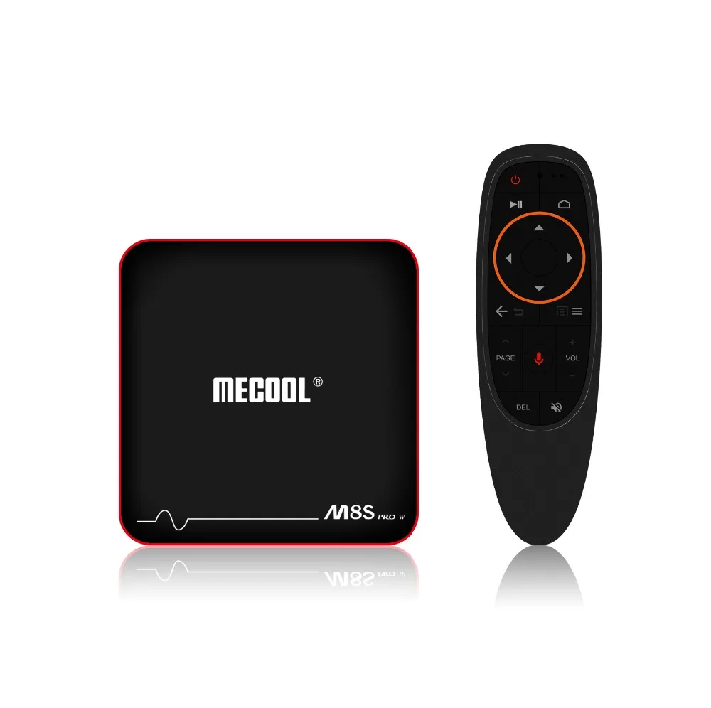 MECOOL 2G 16G Android tv Box голосовой поиск Amlogic S905W четырехъядерный WiFi ТВ-Приставка Смарт-приставка M8S PRO W приставка