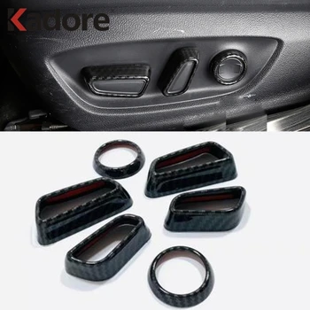 

For Toyota RAV4 RAV 4 2019 2020 Camry 2018 2019 2020 Carbon Fiber Car Seat Adjustment Button Switch Trim Interior Accessories