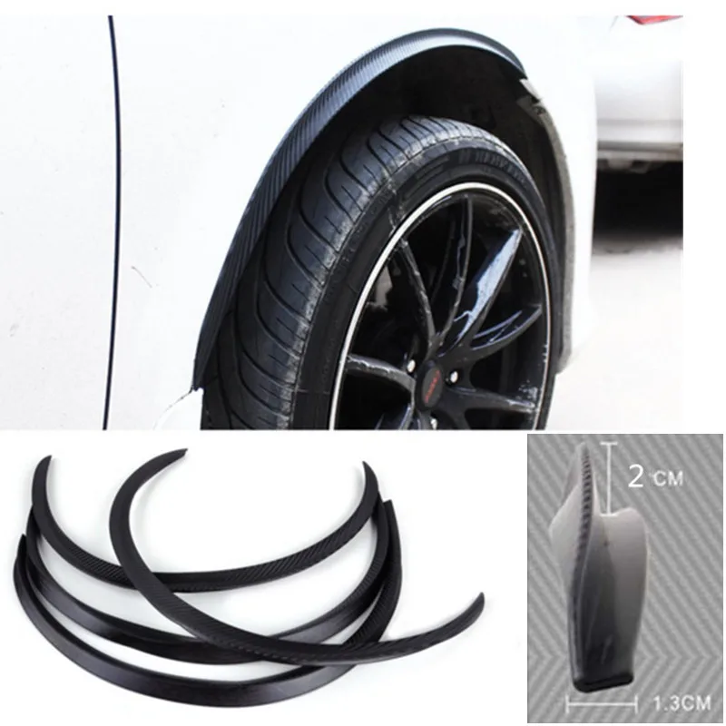 4pcs Carbon Fiber car truck wheel well molding fender trim universal