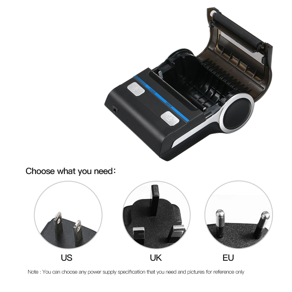 Mini Wireless Thermal 80mm High BT Quality Printer Receipt Printer for Mobile Phone Portable Thermal Printer For shopping malls