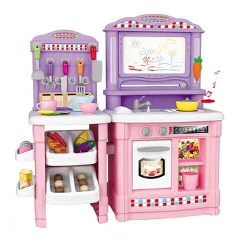 

Multifunctional 70PCS Children's Kitchen Toys Pretending Simulated Cooking Food Plastic Toys Cake Vegetable Cut Set Gift