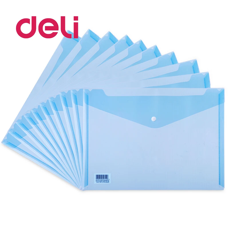 Document Bags Clear Stationery School Office Case Plastic A4 Paper File Folder