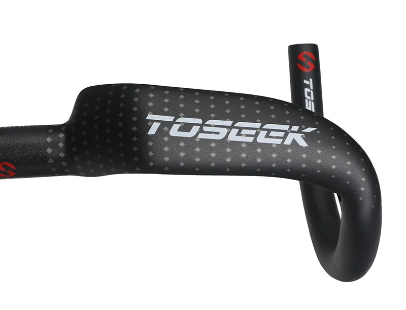 Toseek Сверхлегкий 295 г полный углеродного волокна дороги велосипед руль 31.8x400/420/440 мм