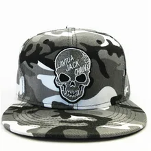 LDSLYJR personality skull embroidery cotton Baseball Cap hip-hop cap Adjustable Snapback Hats for men and women 277