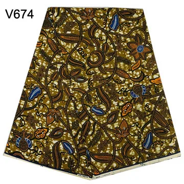 

6yds veritable real batik block prints ankara african wax print fabric 2018 african cloth wax V674