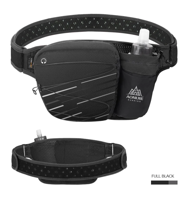 AONIJIE W949 Marathon Jogging Cycling Running Hydration Belt Waist Bag Pouch Fanny Pack Cell Phone Holder For 500ml Water Bottle