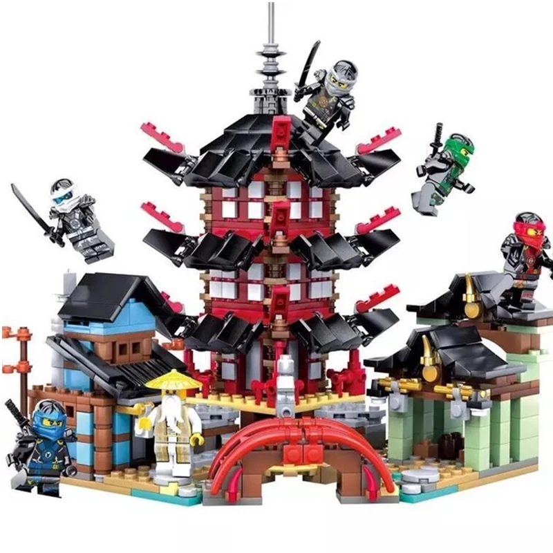 

Monastery Mini Ferry Boat Temple Masters of Figures Building Blocks Sets Kits Bricks Compatible Ninja Movie 2