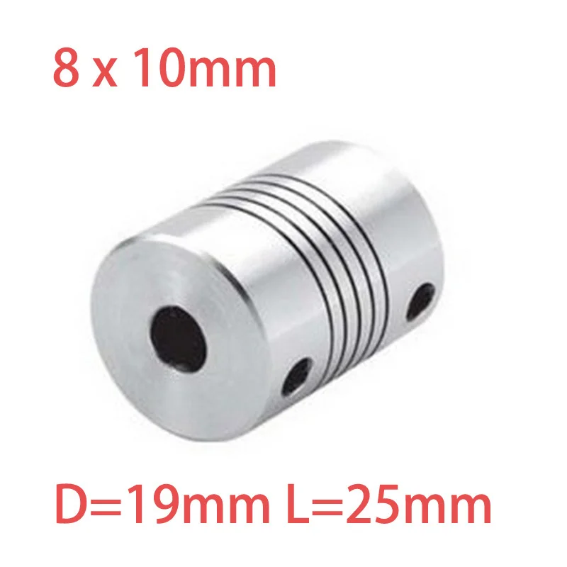4pcs 8x10mm CNC Motor Jaw Shaft Coupler 8mm To 10mm Flexible Coupling