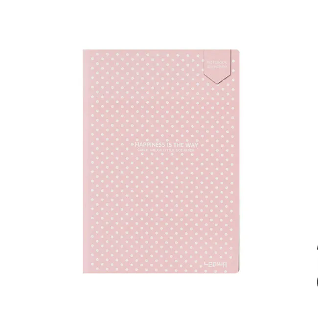 Записная книжка с точечной сеткой в виде пули, канцелярские товары, милая Книга в мягкой обложке, дневник в горошек, Bujo - Цвет: Розовый