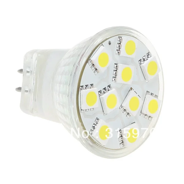 5050 SMD MR11 10LED светильник 12V 24V белый Офис G4 база Точечный ing лампа 1 шт./лот
