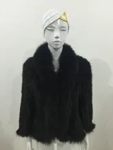 The fox really flash mink woven batwing coat