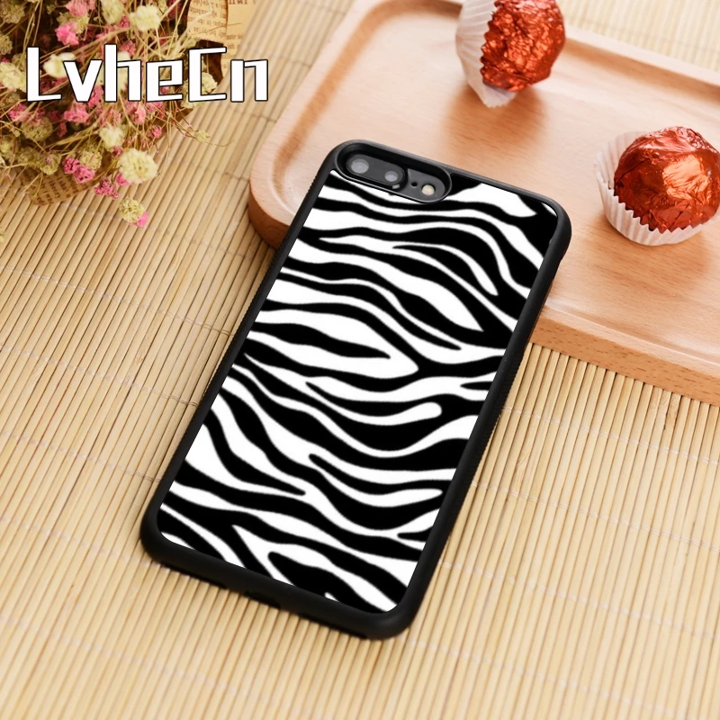 LvheCn Zebra print Slim Phone Case Cover For iPhone 4 5 6 6s 7 8 plus X XR XS max 11 Pro Samsung Galaxy S7edge S8 S9 S10 |
