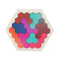 3D паззлы забавная Геометрия вафельная логика паззлы Деревянный Tangram Настольный IQ игра обучение дети мозг обучающие игрушки