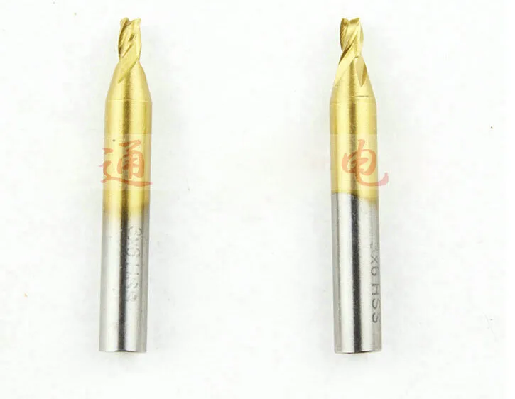 3.0mm Drill Titanized End Mill Milling Key Cutter For Vertical Key Machine,Titanium Milling
