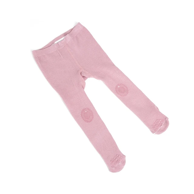 Baby Girls Boys Pure Cotton Anti Slip Tights Toddler Kids Solid Color