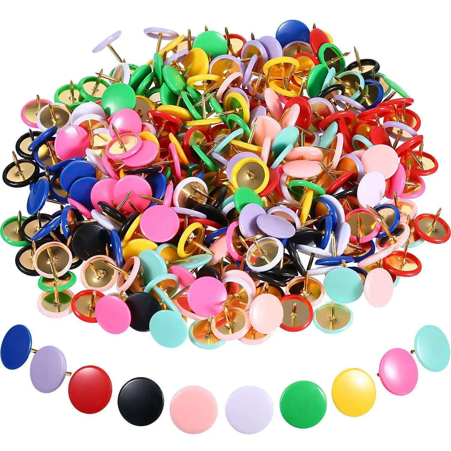 Карта Thumb Tacks офисная нажимная шпилька круглая пластиковая головка чертежные шпильки для пробковой доски доска объявлений, 300 шт