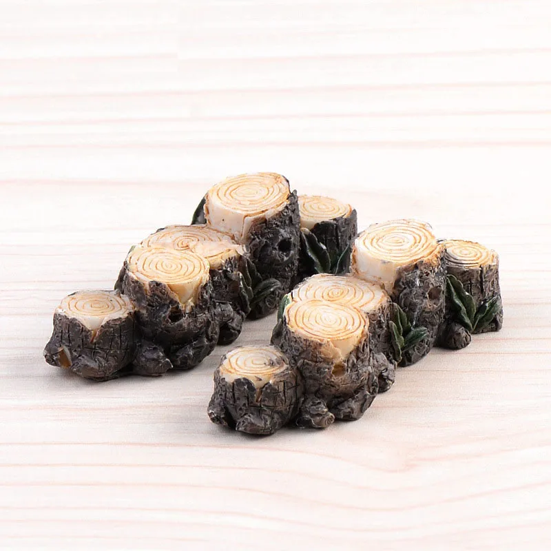 

Miniature Artificial, Mini Five Stumps Bridge Micro Landscaping Decoration Small Plastic Craft DIY Sand Table Accessories