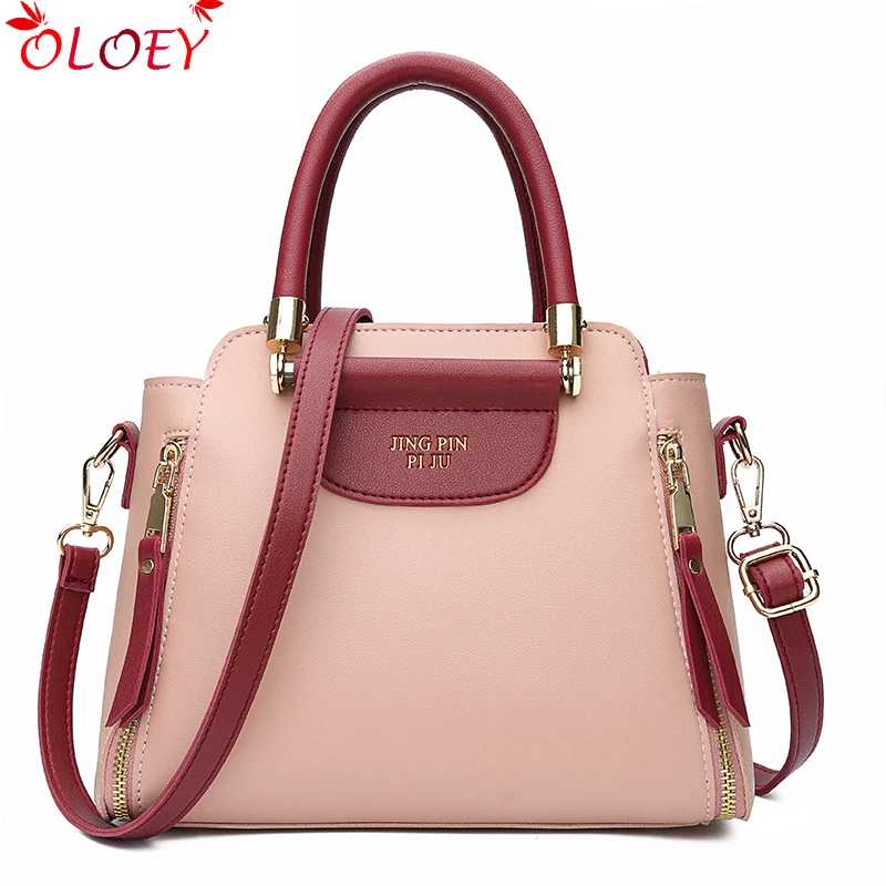 

2018 newLuxury Bags Women Leather Handbags Designer Ladies Fashion Tote Bag Women Shoulder Messenger Bags Patchwork Hand Bag Sac