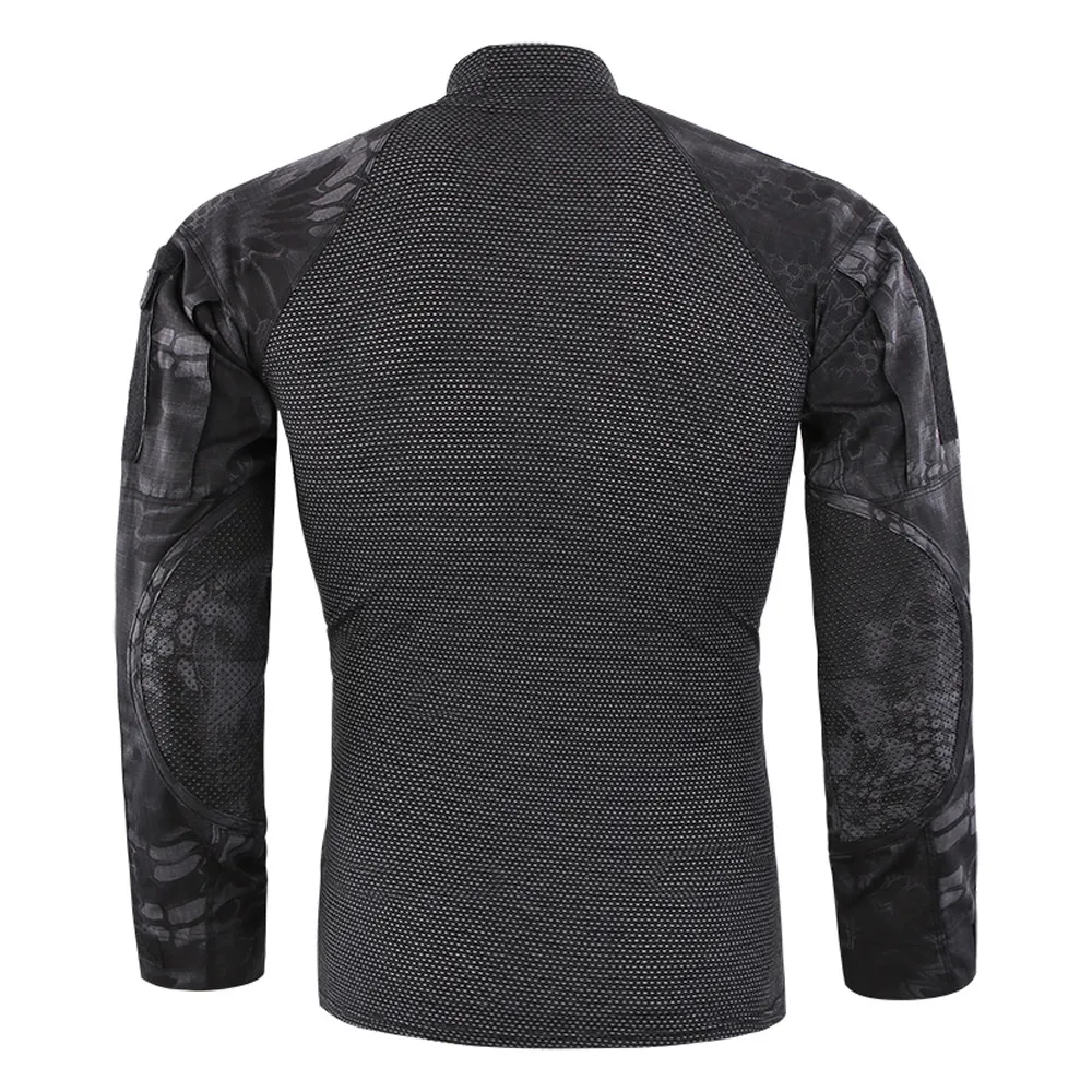 Vete Для мужчин t femme camisetas Для мужчин тактика армейский с длинными рукавами мускулистый мышцы одноцветное Блузка Футболка Топ Тонкий fit Мужской ткань