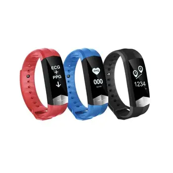 

Bluetooth Smartband Fitness Sleep Tracker ECG Heart Rate Blood Pressure Monitor Passometer Smart Wristband Bracelet Waterproof