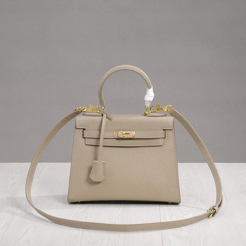 

Camelia Top Handle Bag Genuine Cow Leather Fashion Handbag