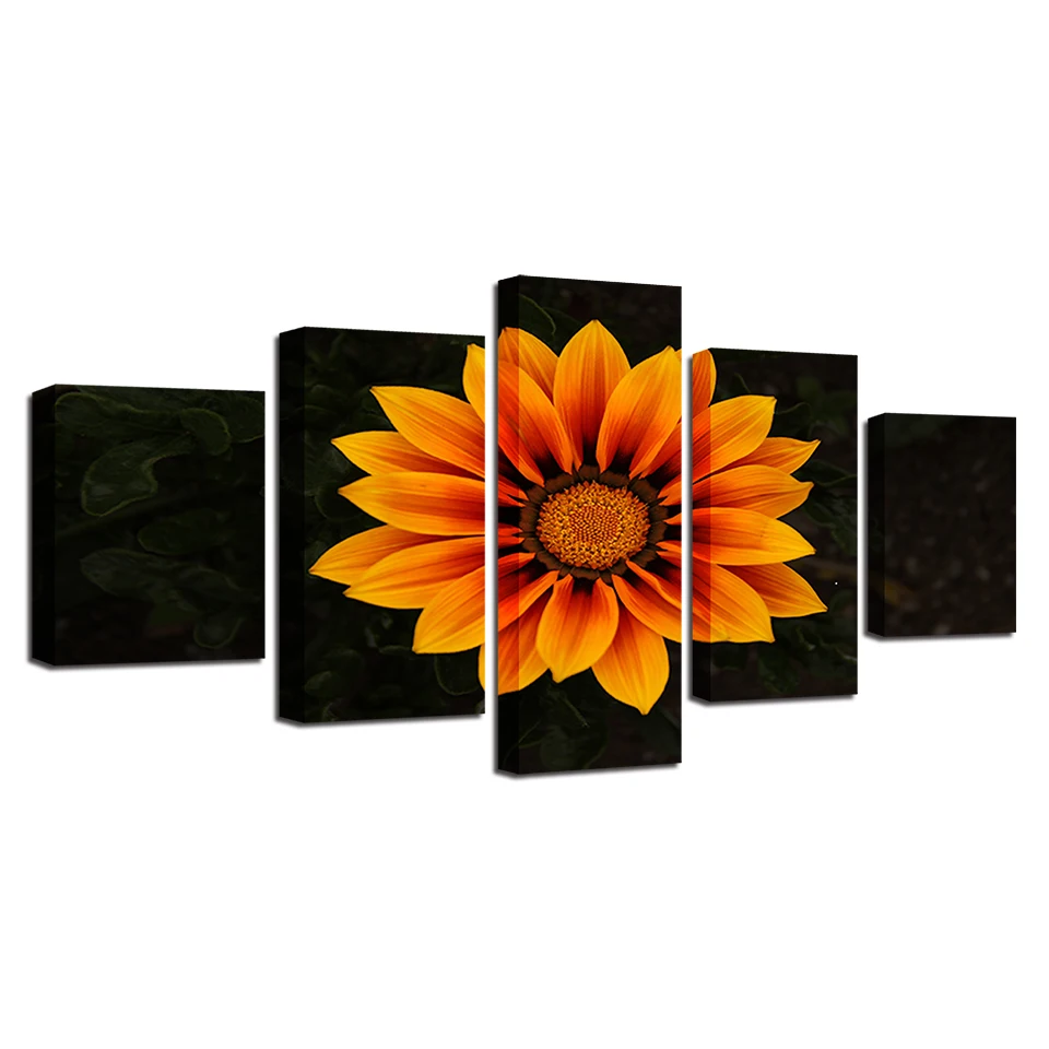Poster-Modular-Pictures-Frames-5-Pieces-Sunflower-Still-Life-Painting-HD-Printed-On-Canvas-Decor-Wall (4)
