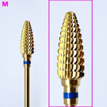 M электрическая дрель для ногтей из нержавеющей стали, сверла для ногтей, твердосплавные фрезы для снятия лака, маникюрная мельница, фрезер для педикюра