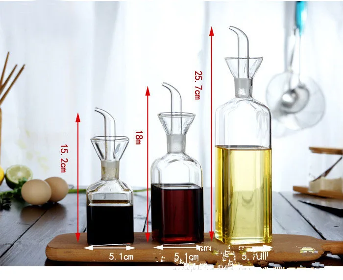 1 шт. стеклянная бутылка для масла и уксуса 150 250 500 мл|oil and vinegar bottles|oil vinegaroil bottle |